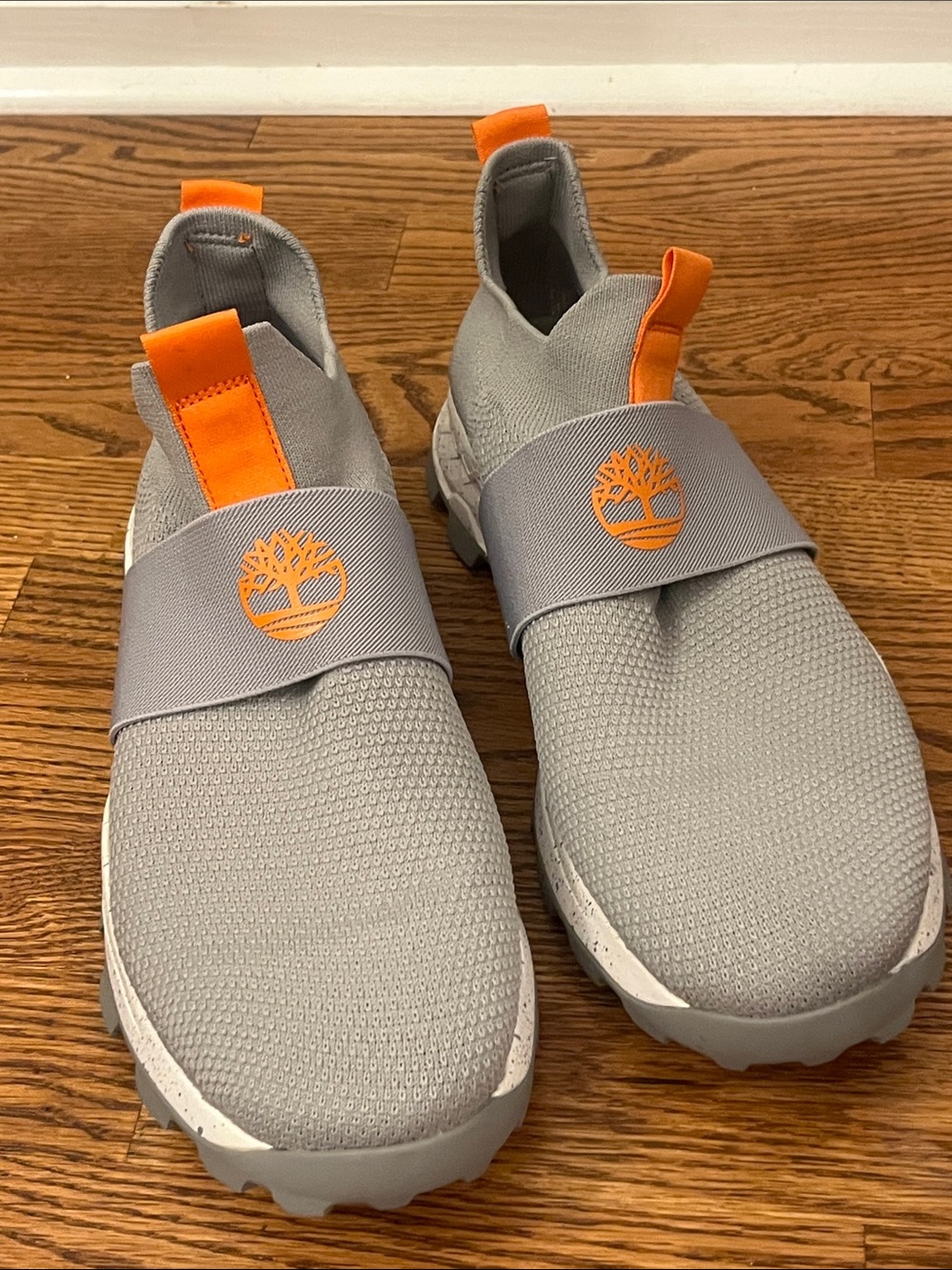 Timberland Brooklyn EK+ Light Grey Knit Slip-On Sneakers
